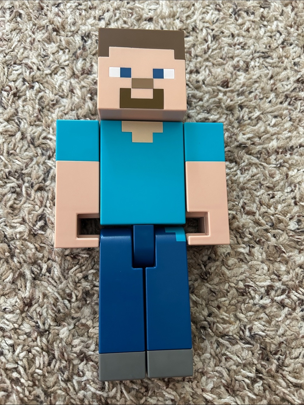 Source Unknown Teal & Navy Block-style Action Figure